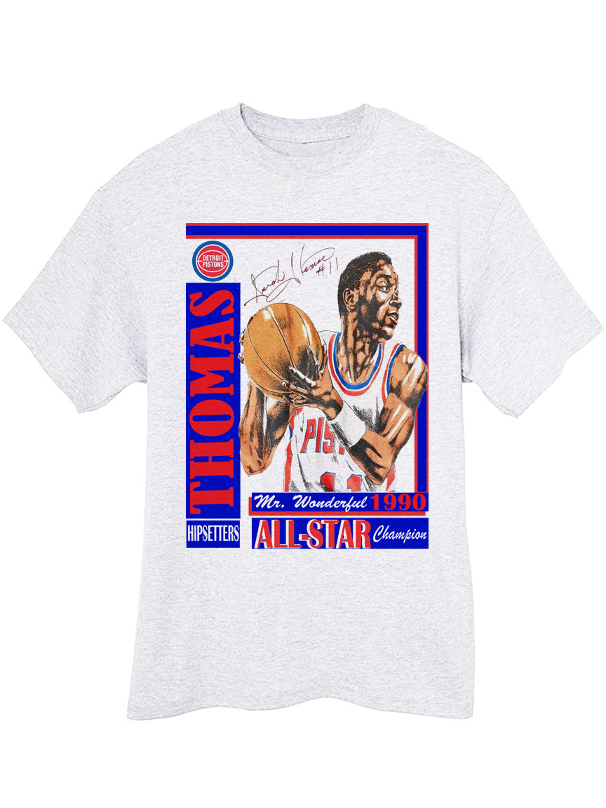 Vintage 1990 Detroit Pistons Isiah Thomas All Star Champion Bad ...